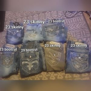Mens and female jeans